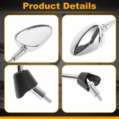 Motorcycle Rear View Mirrors Side Mount for Piaggio Vespa LXS125
