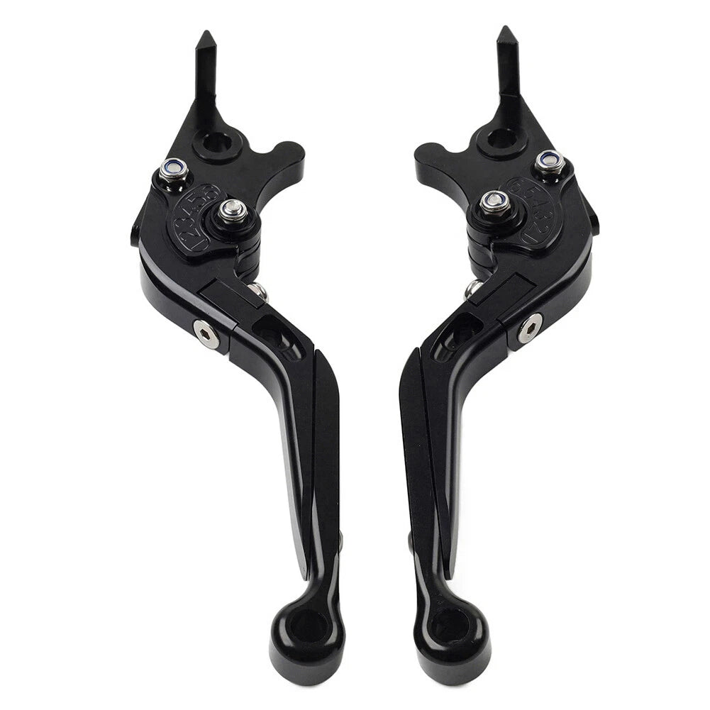 Extendable Brake Clutch Levers for BMW F650GS (2002-2007) Black