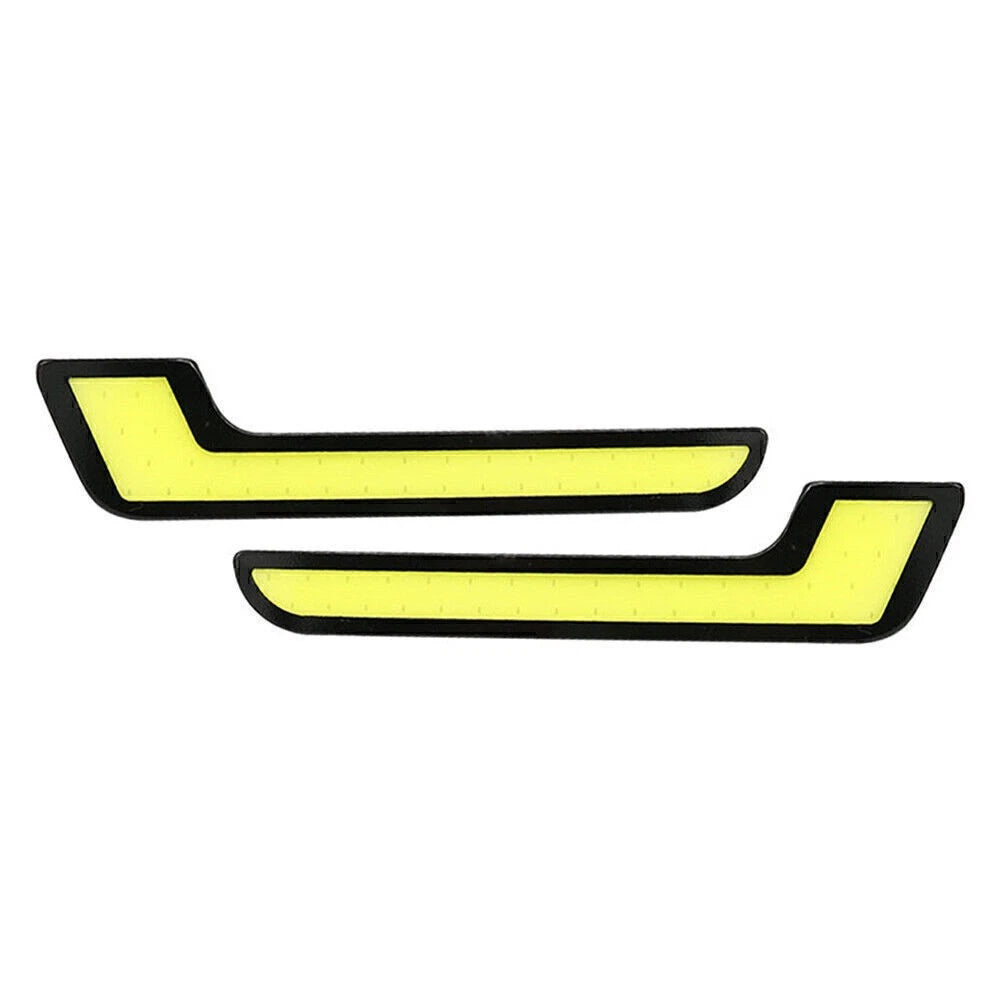 12V L Shape COB White LED Daytime Running Lights for Car (No Year Specified)