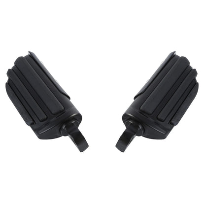 10mm Pilot Mount Footpegs for Harley Softail Touring Matte Black