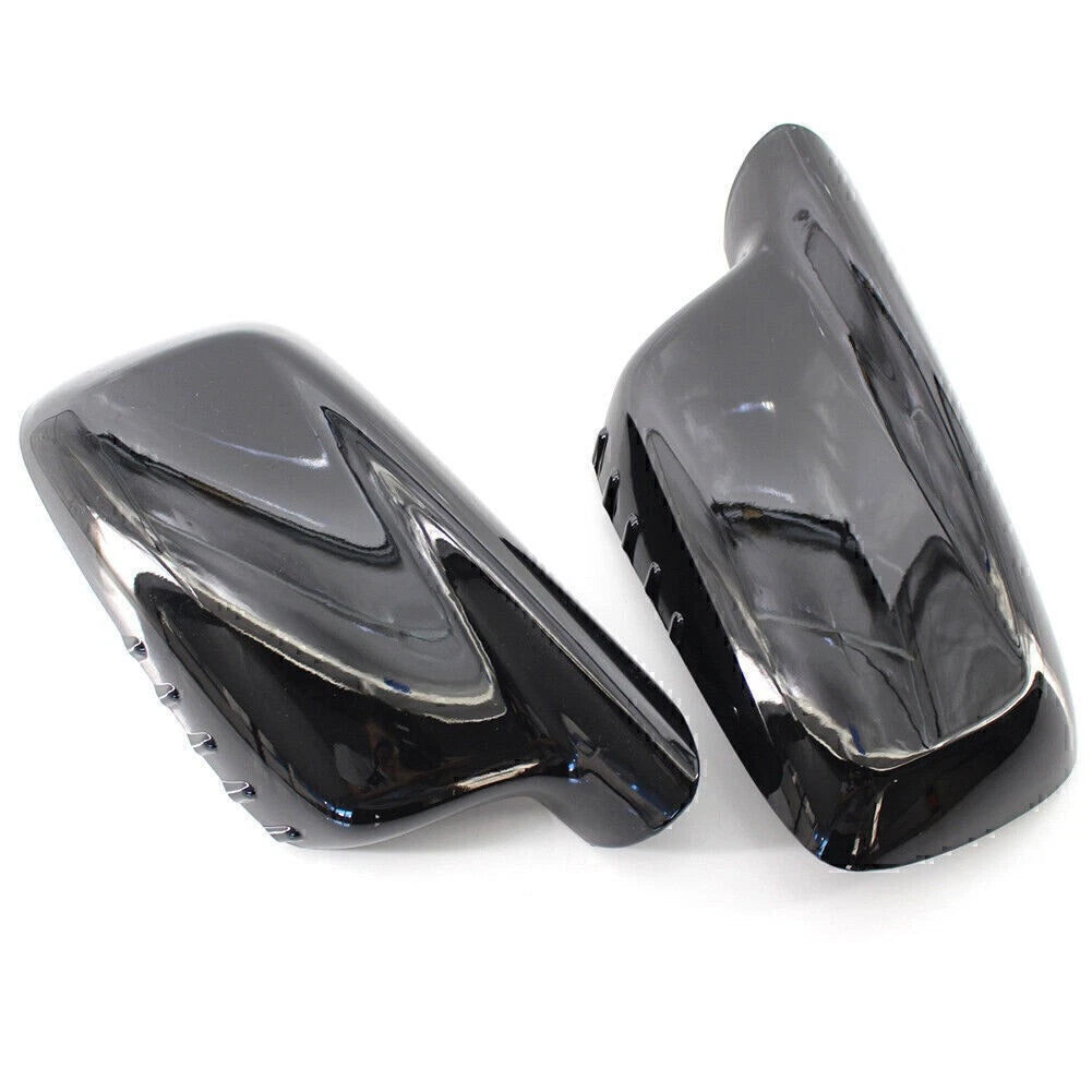 Door Wing Side Mirror Cover Caps  For BMW E46 E65 E66 330Ci 745i 750i (2000-2006)