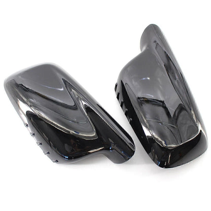 Door Wing Side Mirror Cover Caps  For BMW E46 E65 E66 330Ci 745i 750i (2000-2006)