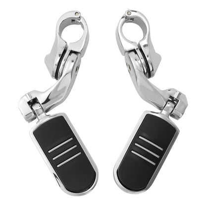 Chrome 1 1/4" Short Pegstreamliner Engine Guard Footpeg for Harley