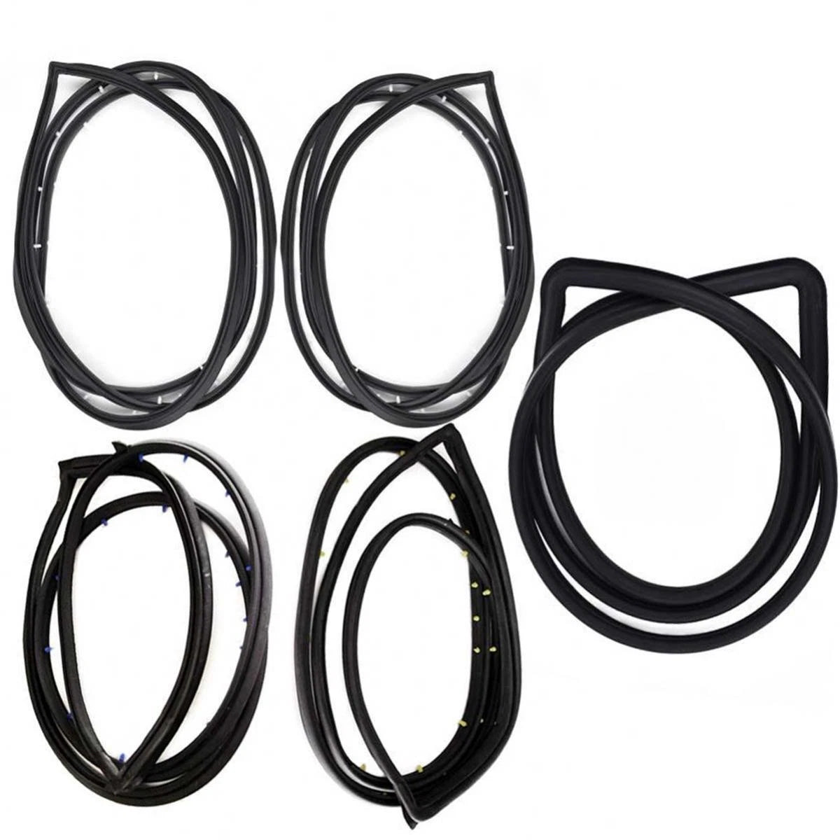 Windshield Rear Door Rubber Set 5 Fits Mitsubishi L200 Triton 4D Pickup 1986-96