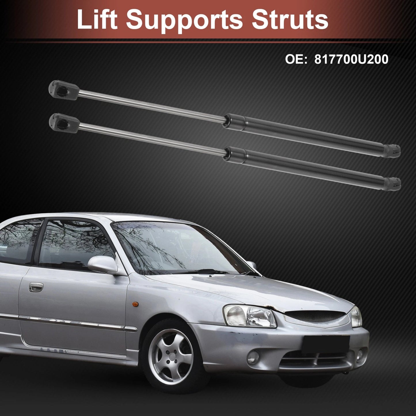 Rear Hatch Lift Supports for Hyundai Accent Hatchback (2012-2017)
