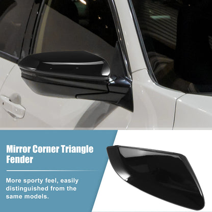 Right Side Mirror Corner Triangle Fender Cover Trim for Honda Civic (2016-2021)