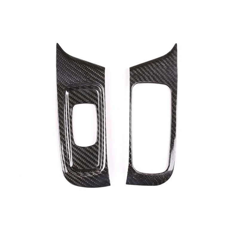 Real Carbon Fiber Door Window Switch Cover Trim Fit For Porsche 718 911 2016+