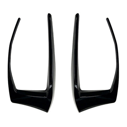 2 x Gloss Rear Bumper Spoiler Fog Light Covers for VW Golf 7 GTI (2013-2016)