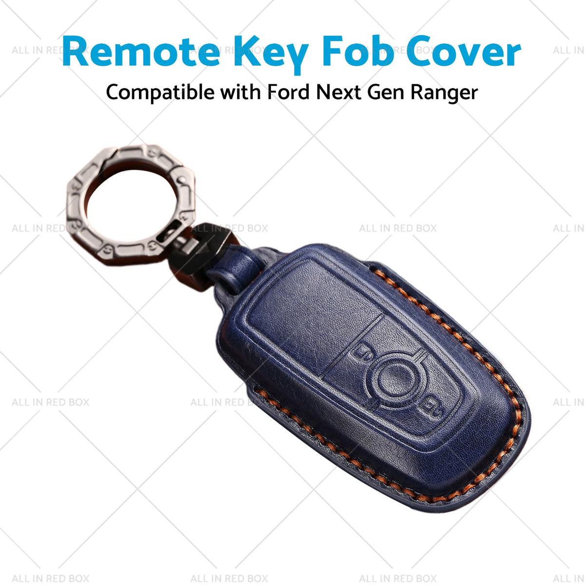 Leather Key Fob Cover Case for Ford Ranger (2022-2023)