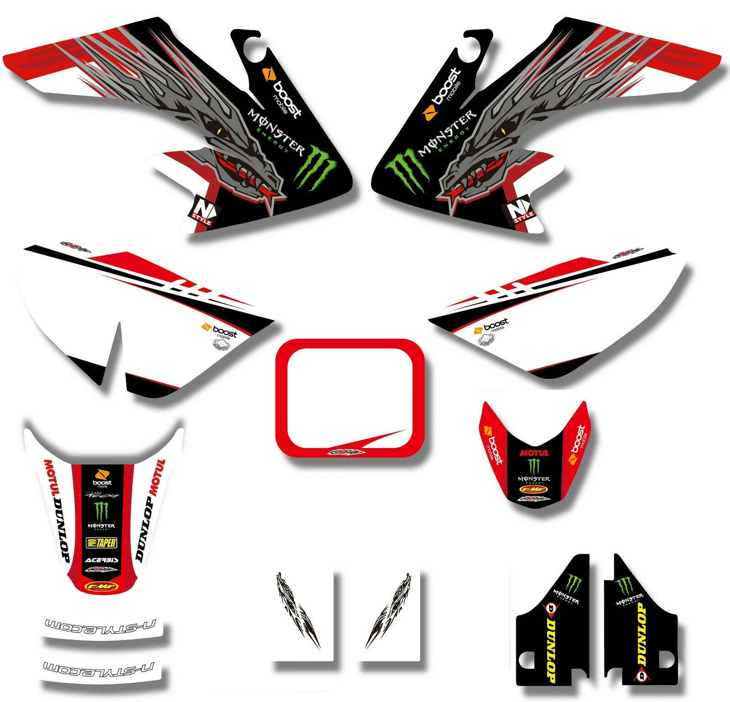 3M BOOST MONSTER Decal Sticker Kit for CRF50 PITPRO Trail Dirt Bike