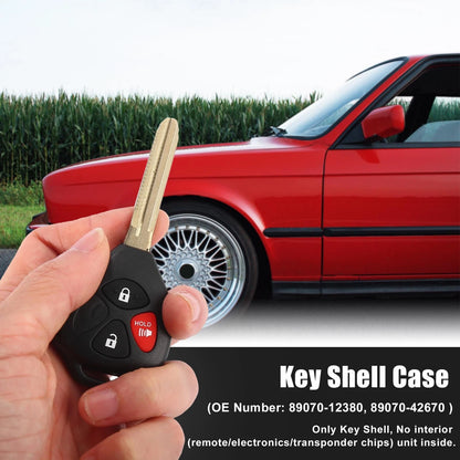 Uncut Key Remote Case for Toyota Camry 2007-2010 - 3 Buttons
