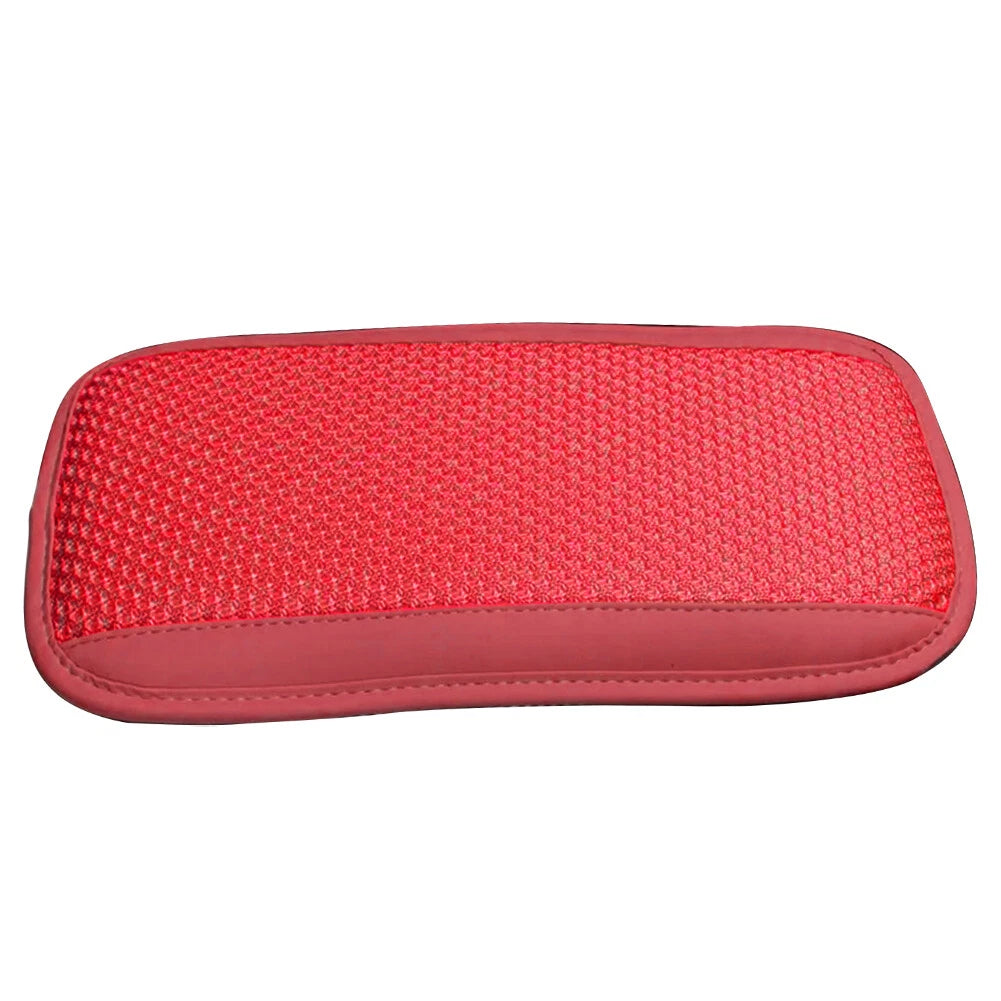 Red Universal Car Armrest Cover Cushion Center Console Pad Protector