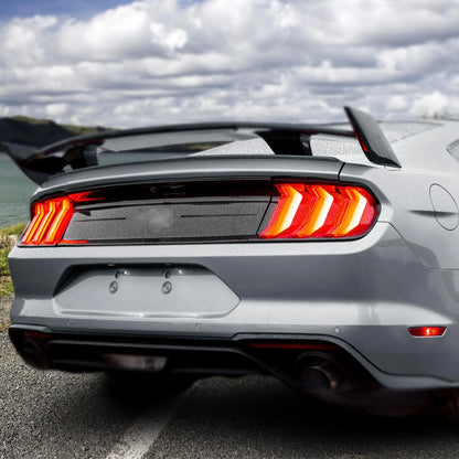 Tail Light Lamp Cover Trim for Ford Mustang (2018-2021) Black Bezels