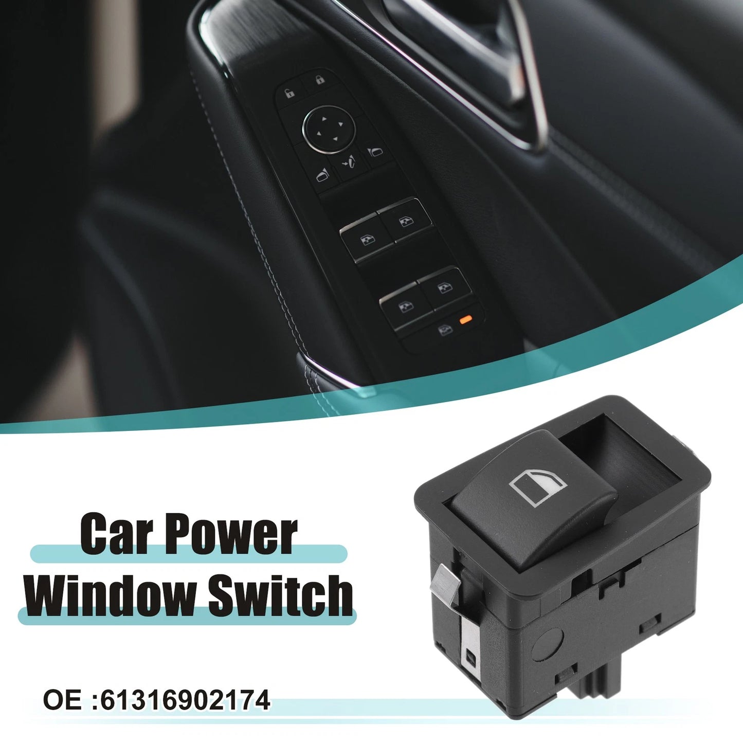 Front Left Driver Side Master Power Window Switch for BMW 323i (1999-2000)