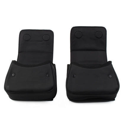Black Fairing Lower Door Pocket Bags for Harley Touring (1996-2013)
