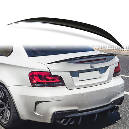 Rear Boot Spoiler for BMW E82 Coupe P Style Black Sapphire (2007-2013)