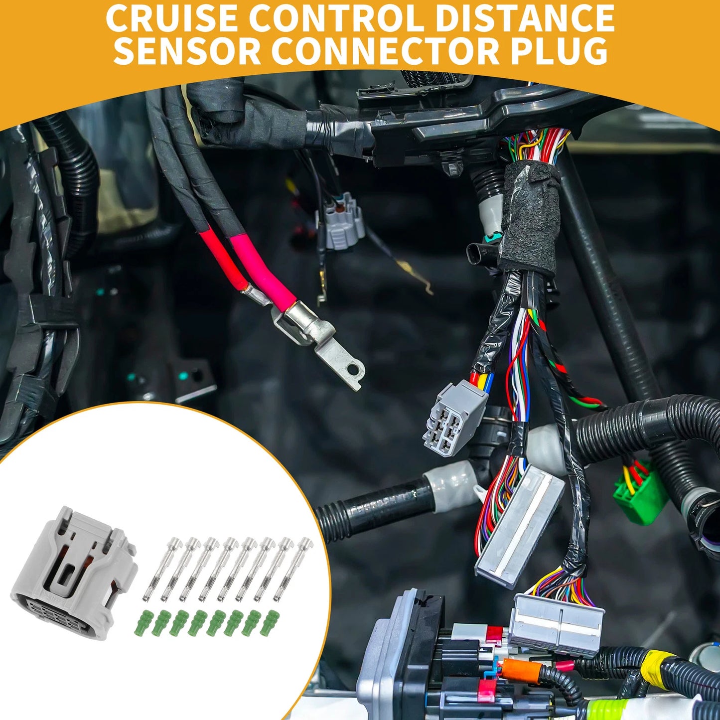 8 Pin Cruise Control Distance Sensor Connector for Toyota Corolla (2019-2022)