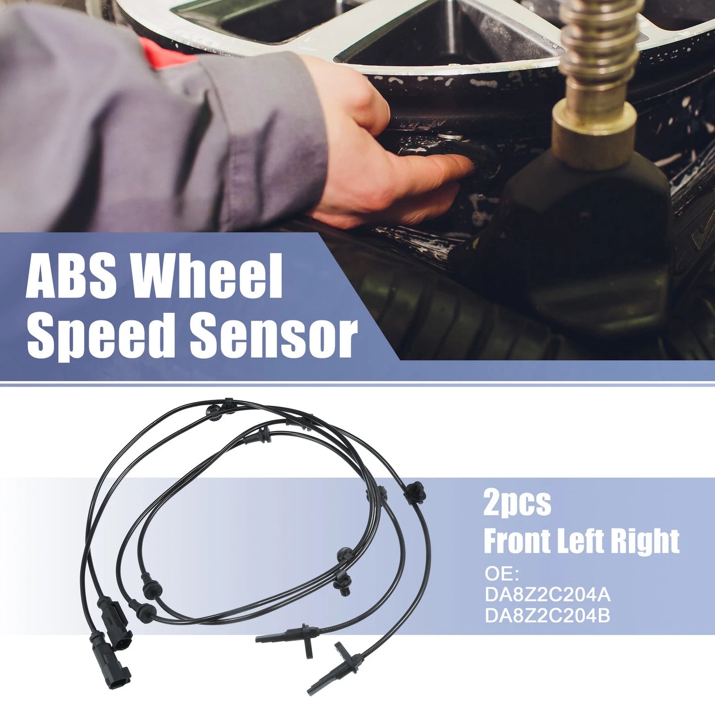 2 x Front Left Right ABS Sensors for Ford Explorer (2011-2019)