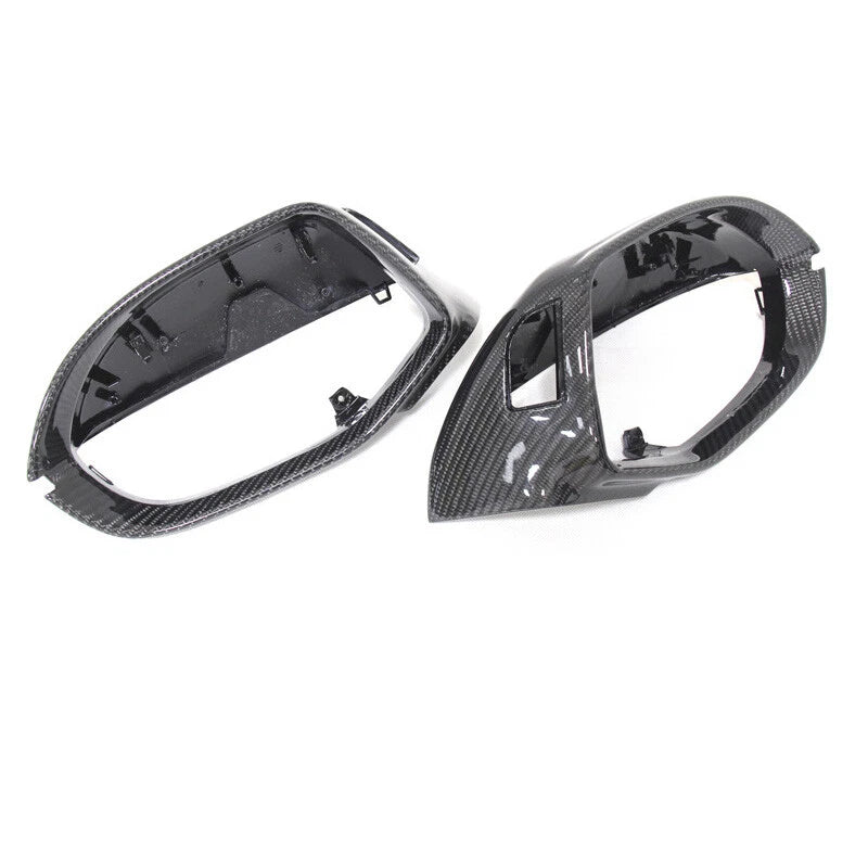 Real Carbon Mirror Shell Replacement For Audi A7 S7 RS7 2012-2018 w/ Lane Assist