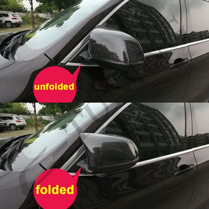 Glossy Black M-Style Side Mirror Cover Caps for 2015-2018 BMW X5 X6