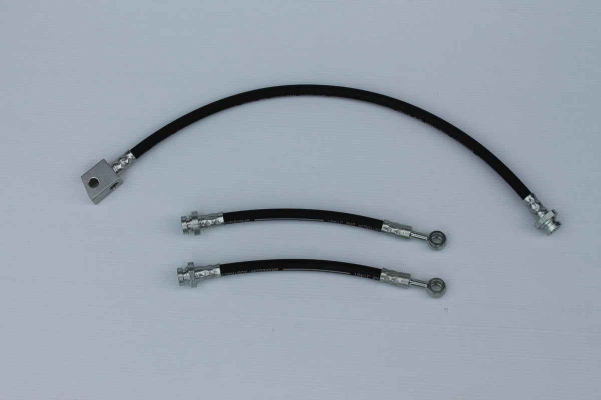 Rear Brake Hose Set (3) for 1999 GU Patrol 4.2 LTR No ABS