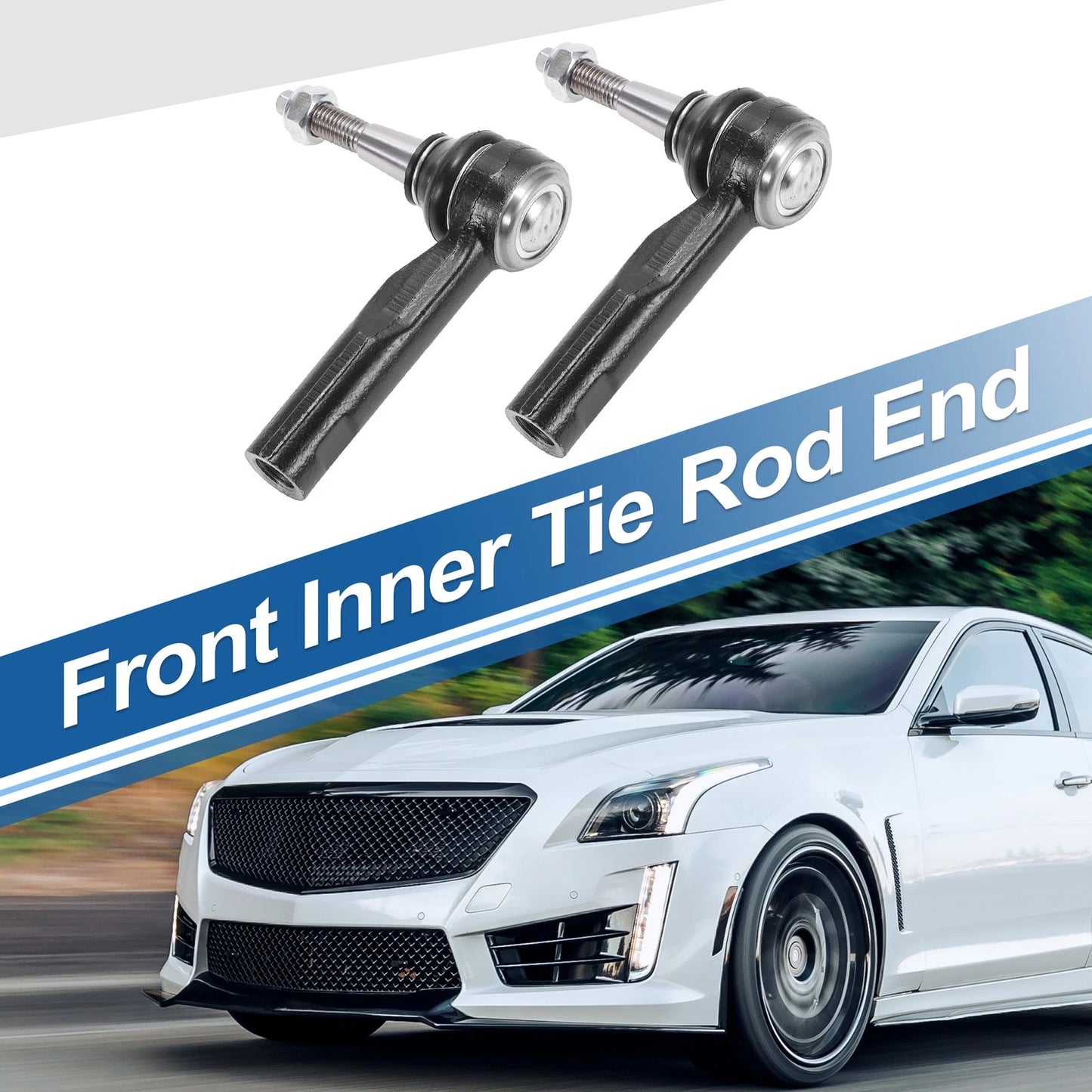 2 x Front Outer Tie Rod End Links for Buick LaCrosse Regal (2010–2016)