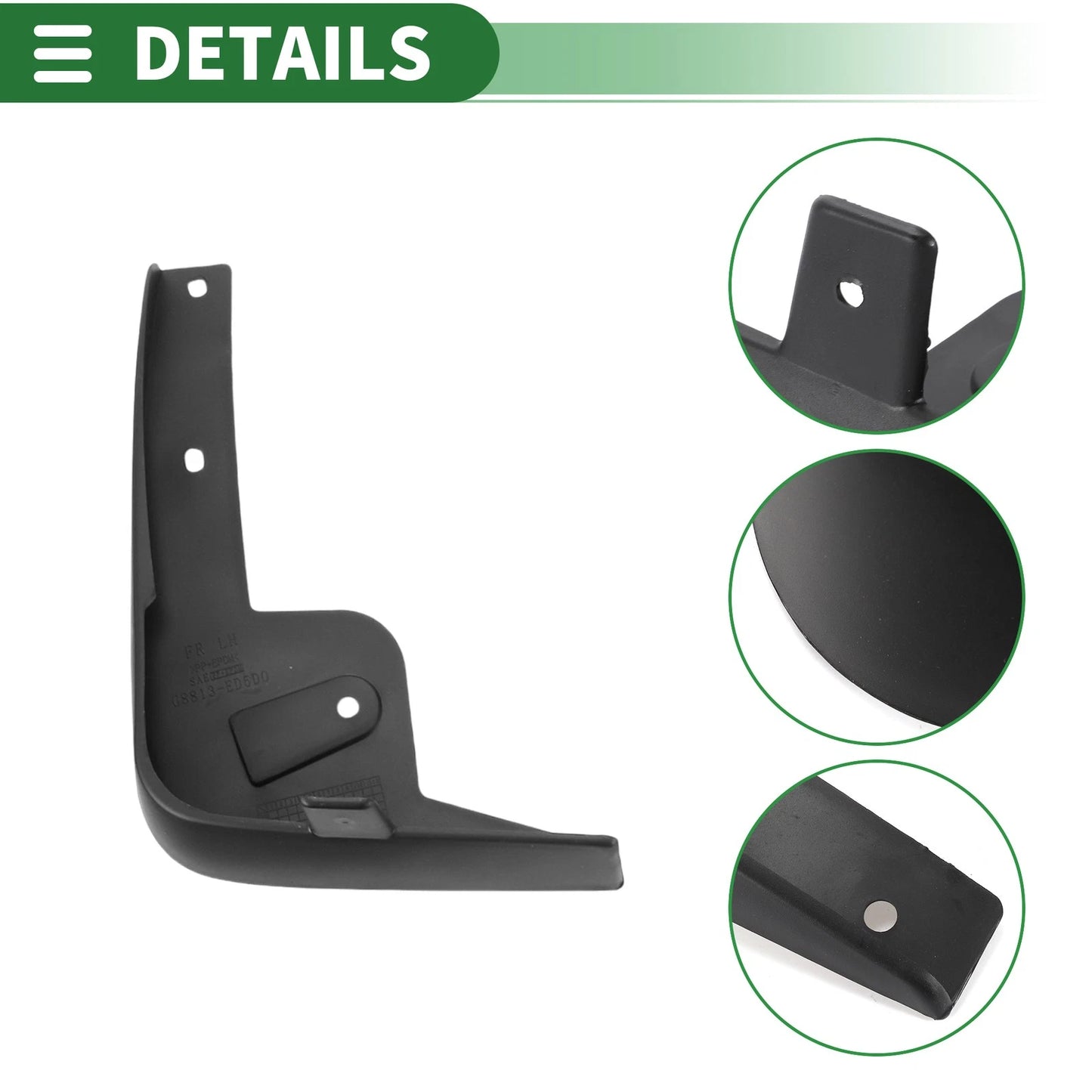 Mud Flaps Splash Guards 1 Set for Nissan Tiida (2005-2010)