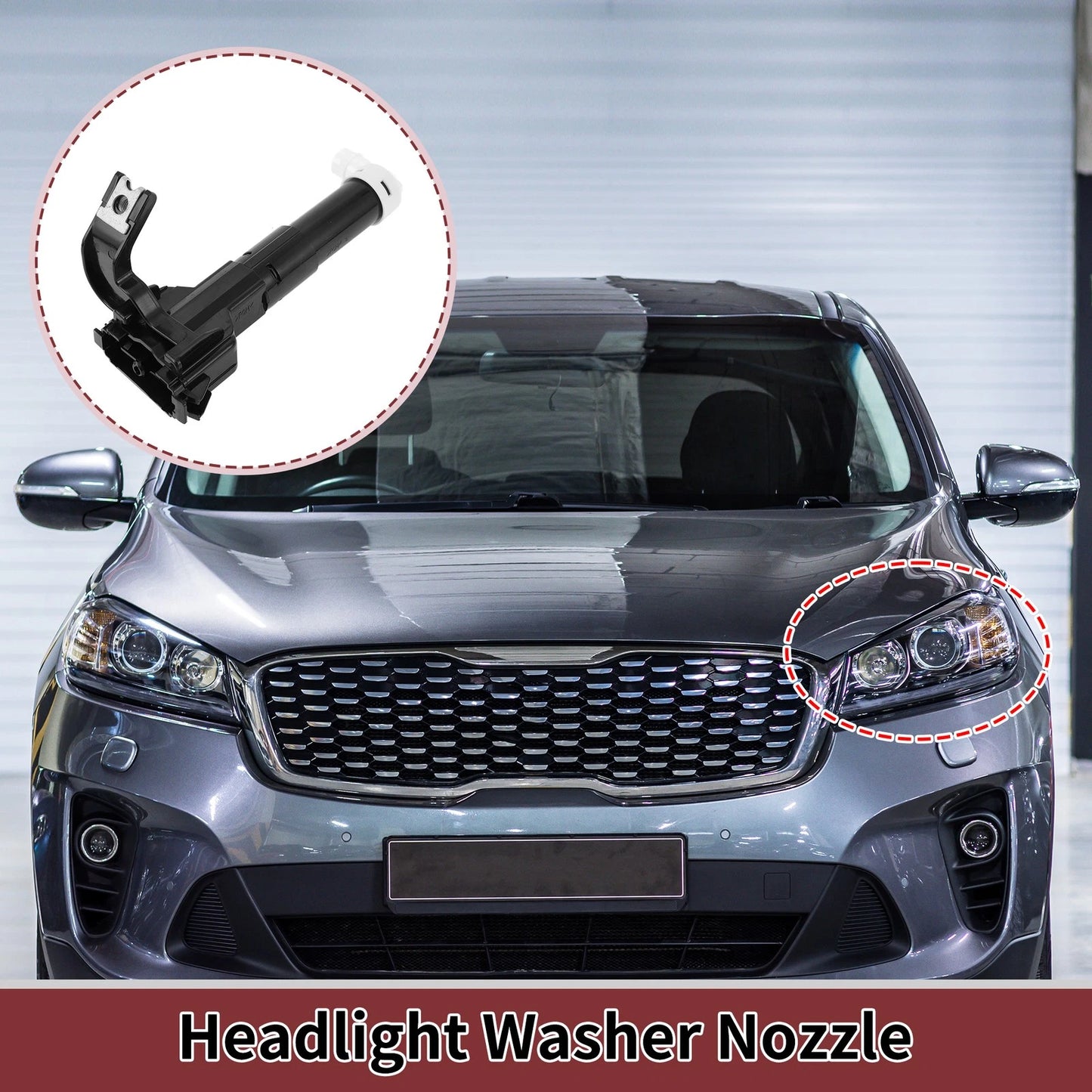 Front Driver Side Headlight Washer Nozzle for Lexus LX570 (2008-2021)
