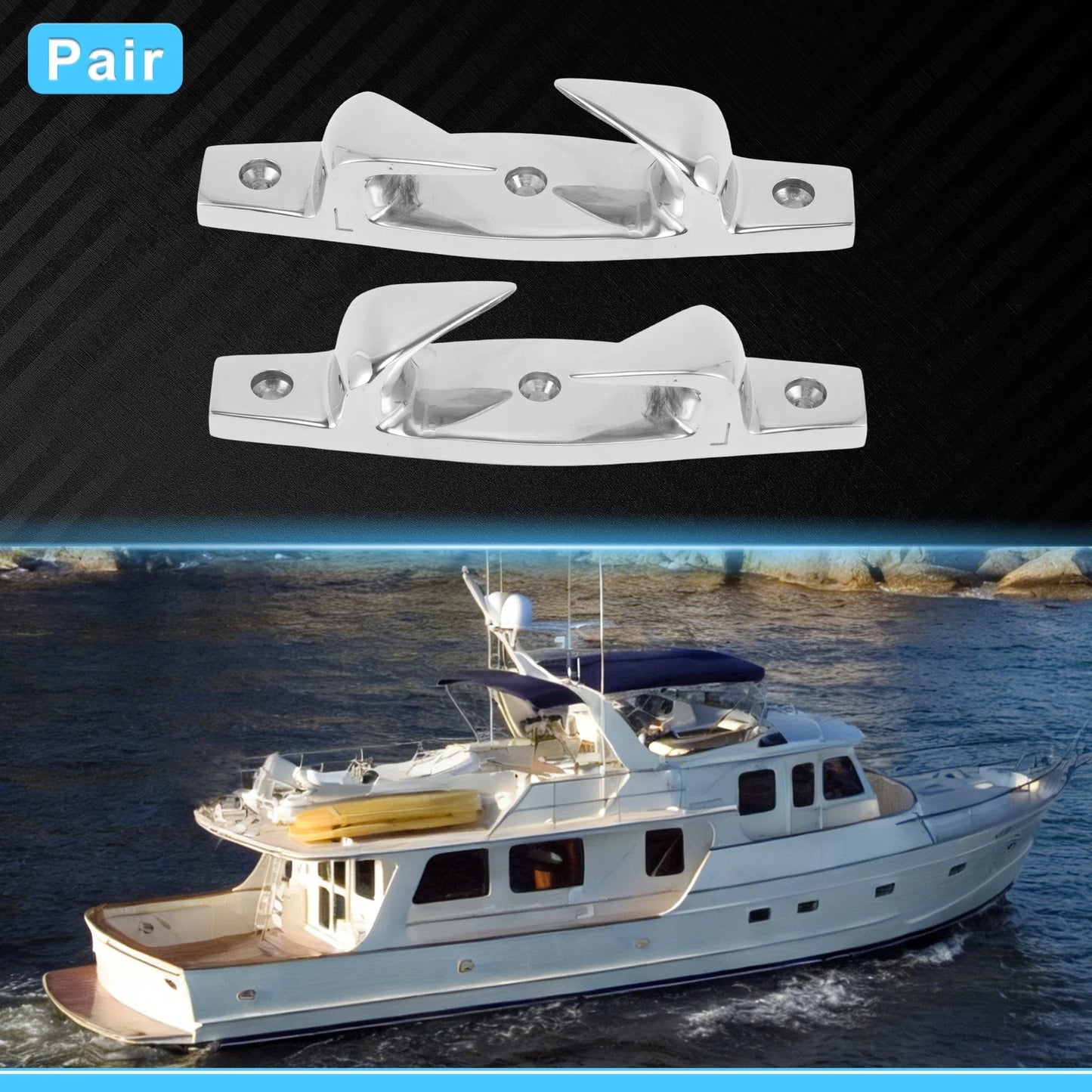 Boat Bow Chock 152 mm Marine 316 Stainless Steel