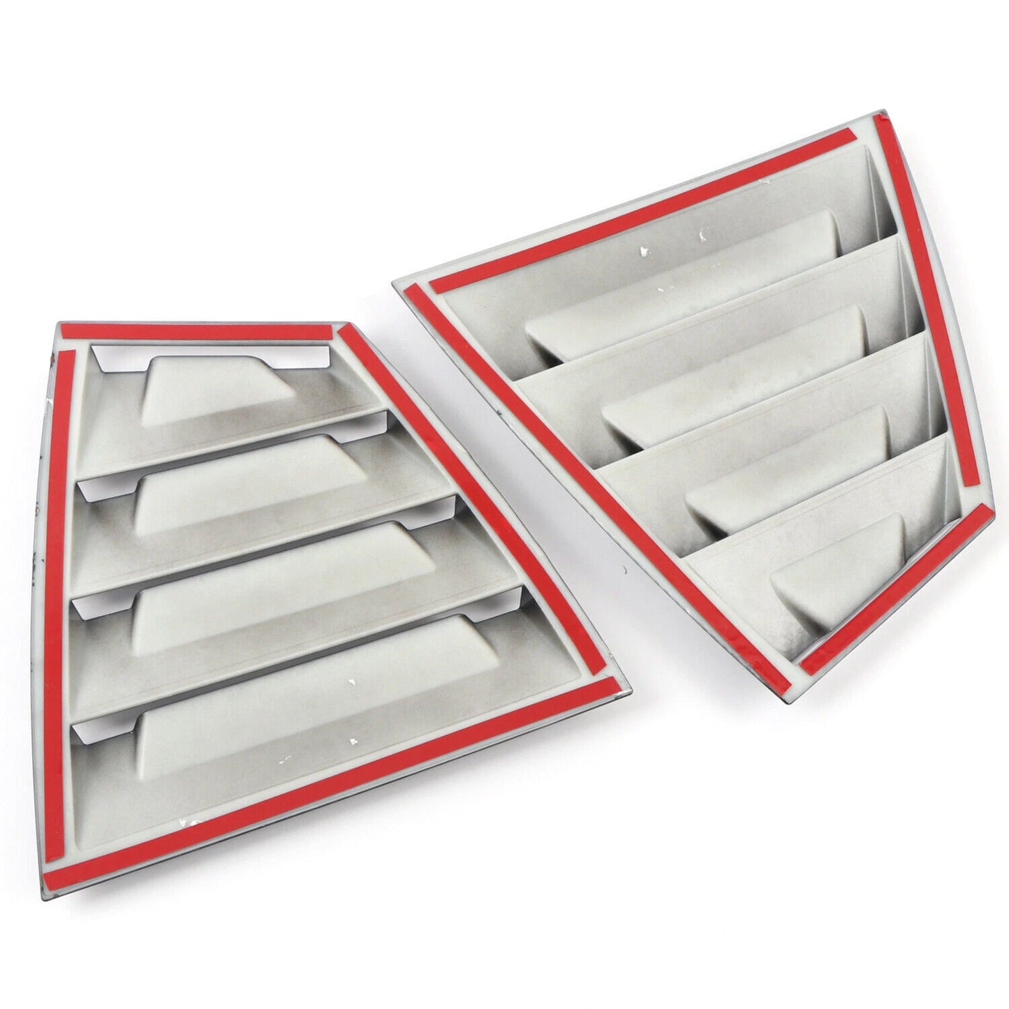 2 x Exterior Rear Window Louver Shutter Cover for Subaru WRX/WRX STI (2015–2021)