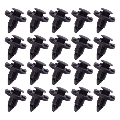 100 x 8mm Rivet Retainer Clips for Nissan Mud Flaps Bumper Fender Fasteners