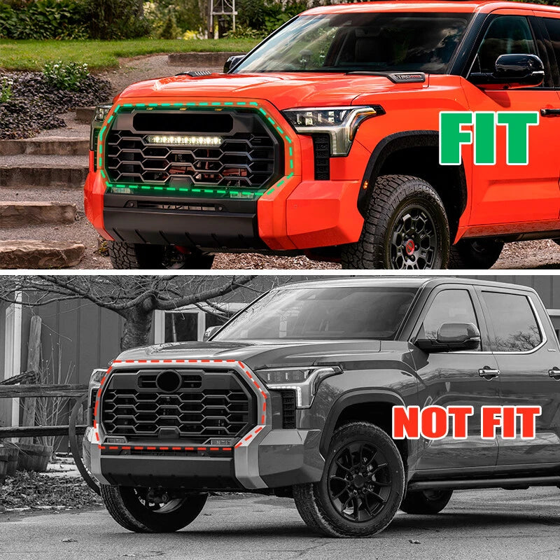 3 x Amber LED Front Grille Running Lights Set for Toyota Tundra (2022-2024)