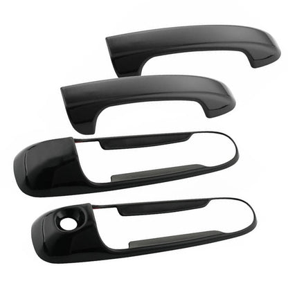 8x Black Door Handle Covers for Dodge Ram 1500 2500 3500 4500 5500 (2009-2018)