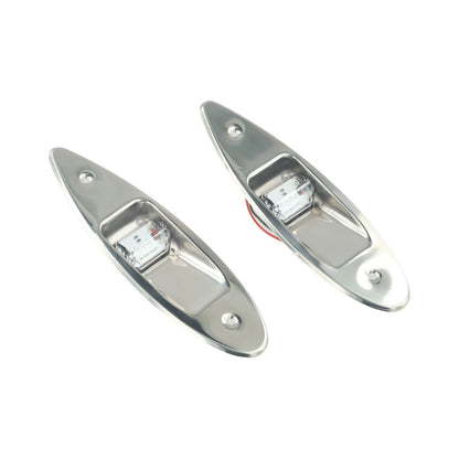 2x Red+Green Marine Boat Navigation LED Side Light Vertical Mount Lamp 12V