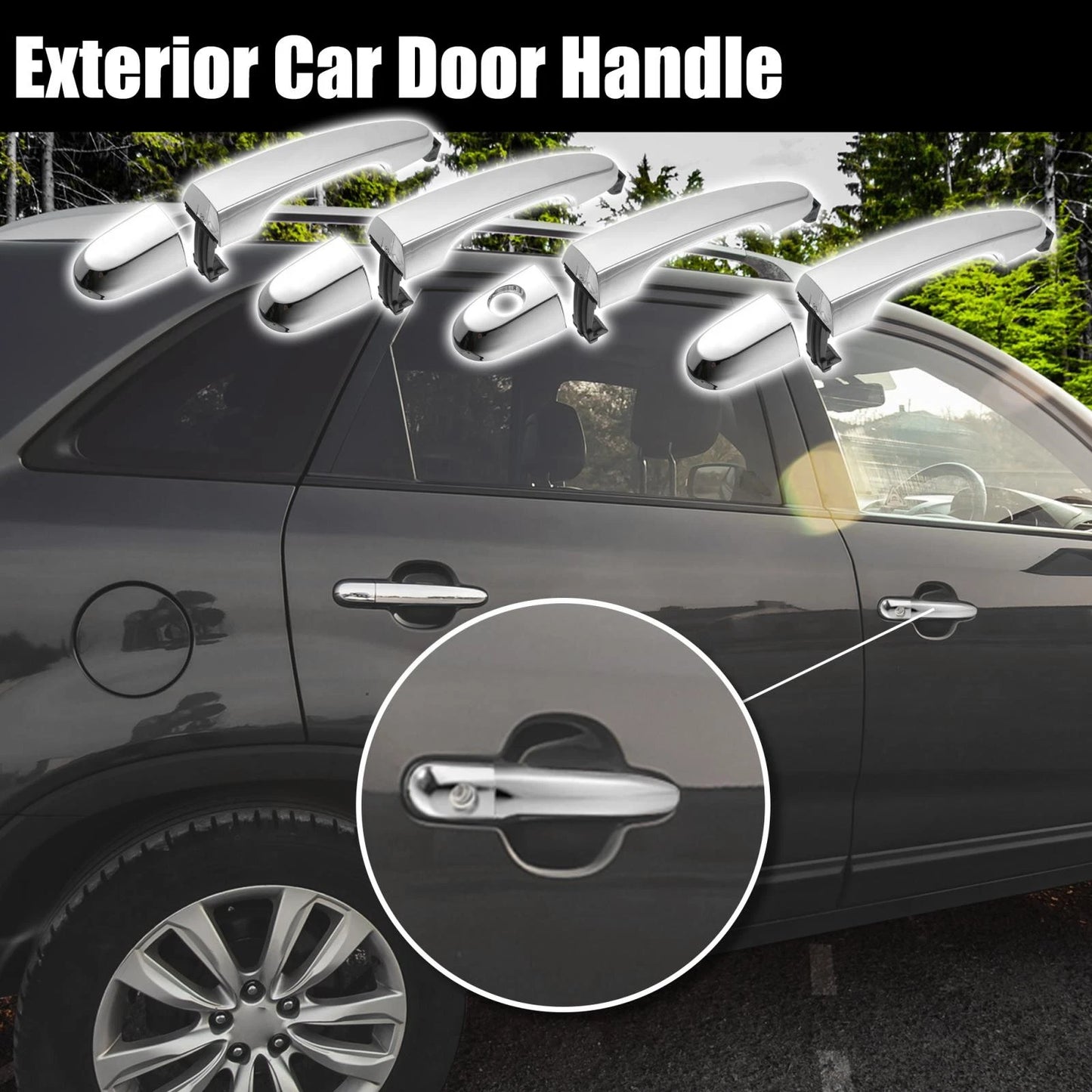 4pcs Car Door Handle Set for Kia Sorento (2011-2015)