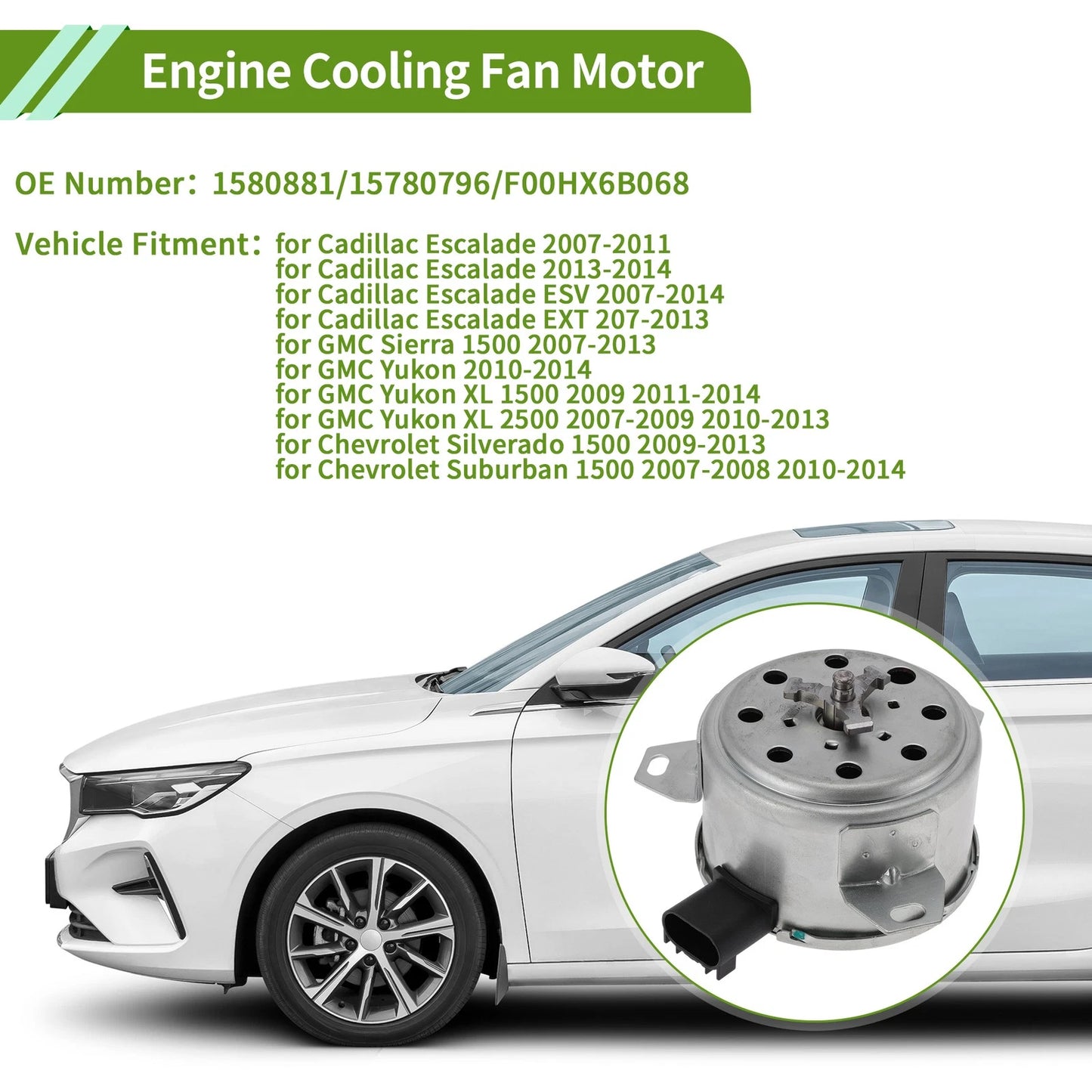 Radiator Fan Motor for Cadillac Escalade (2007 - 2011)