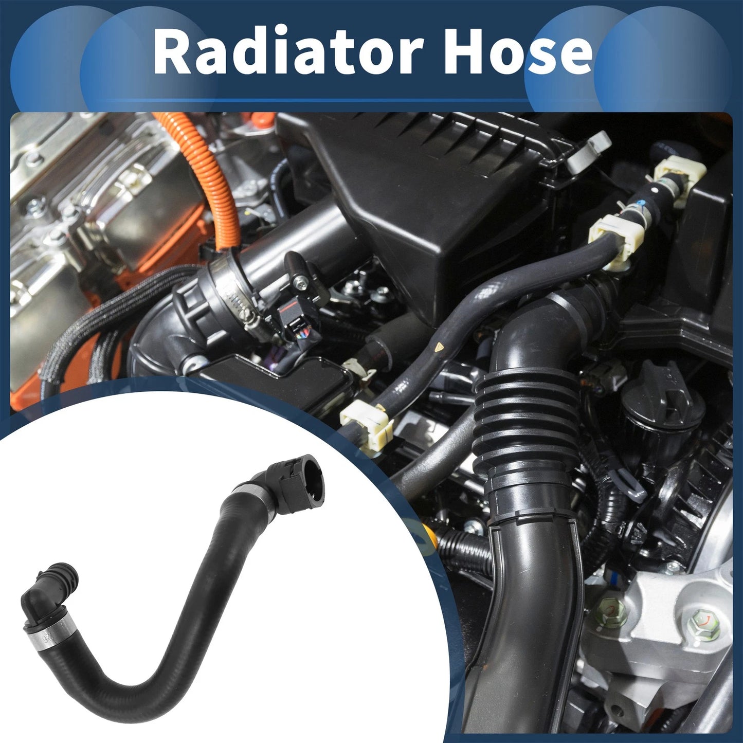 Radiator Hose for BMW 740i 740iL 750iL (1998-2001) Rubber