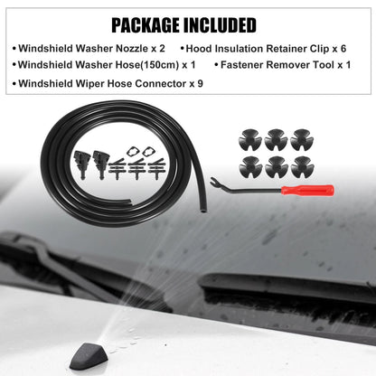 21 x Front Windshield Washer Nozzle Kit for Dodge Avenger (2008-2011)