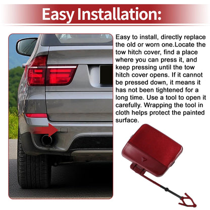 Tow Hook Cover Cap for BMW X5 E70 2011-2013 (2011-2013)