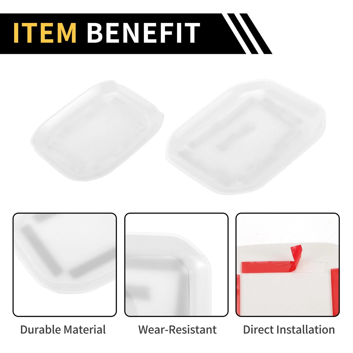 Exterior Door Handle Bowl Cover for Jeep Gladiator JT (2020-2024) White