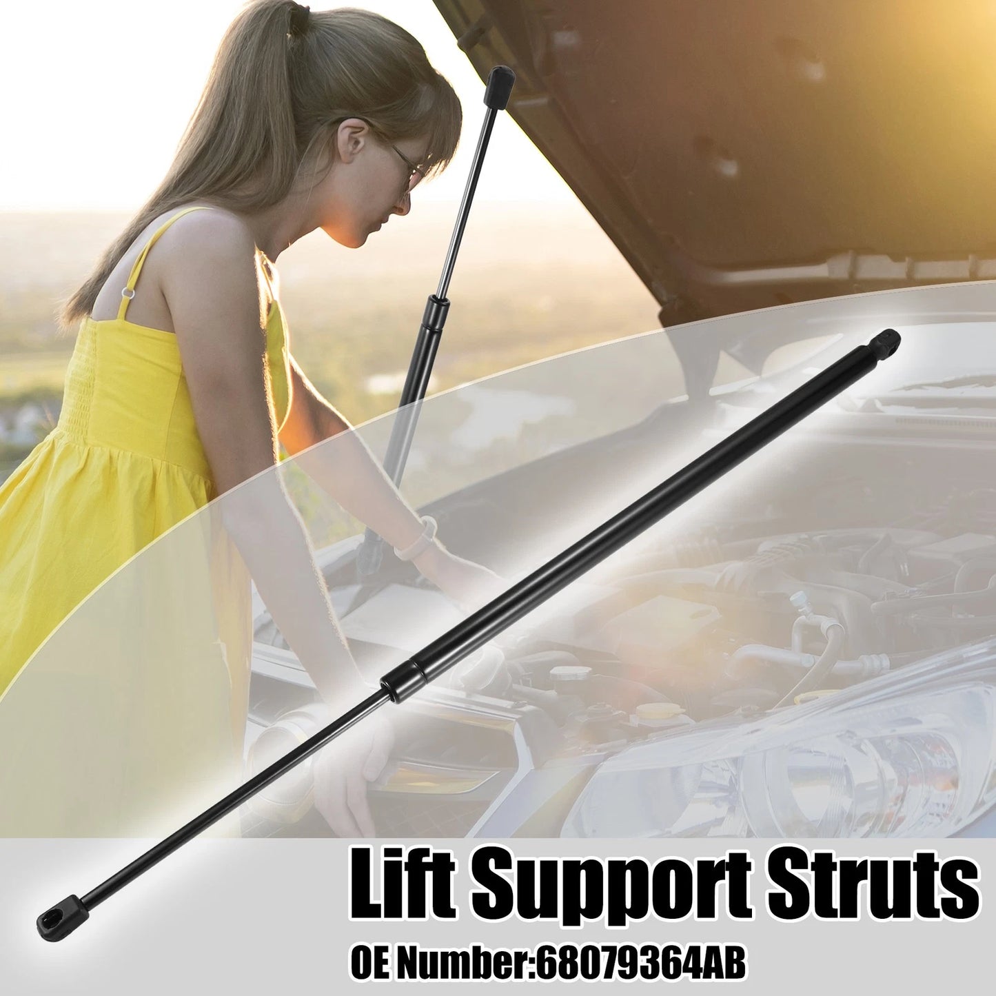Rear Tailgate Lift Support Struts for Jeep Grand Cherokee (2011-2013)