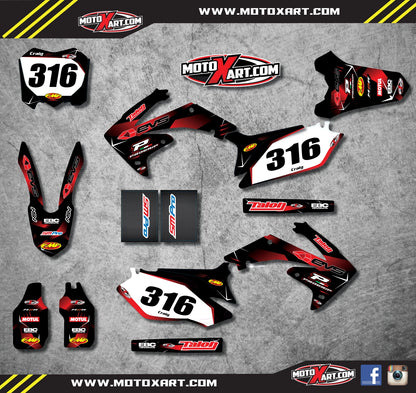 Full Custom Graphic Stickers for Honda CRF 450 (2009-2012)