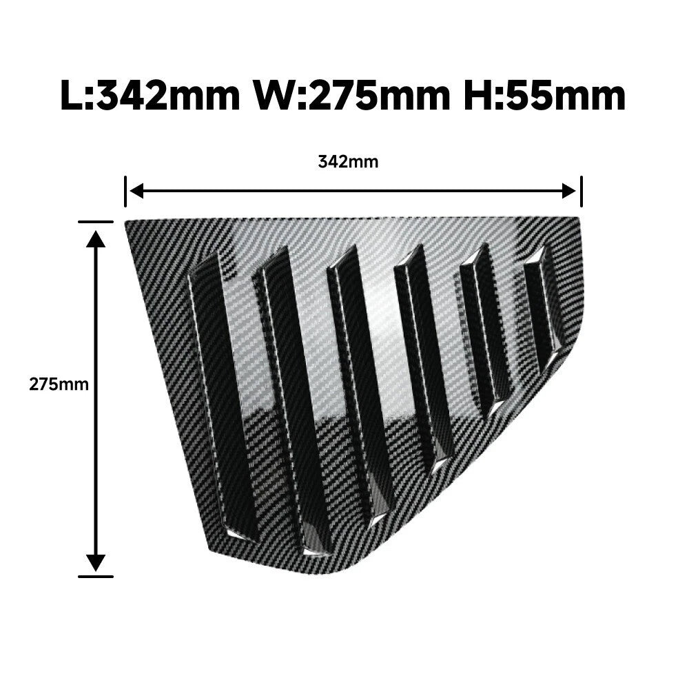 Rear Window Louvers Shutter Vent Cover for Golf Mk8 Hatchback (2021-2024)