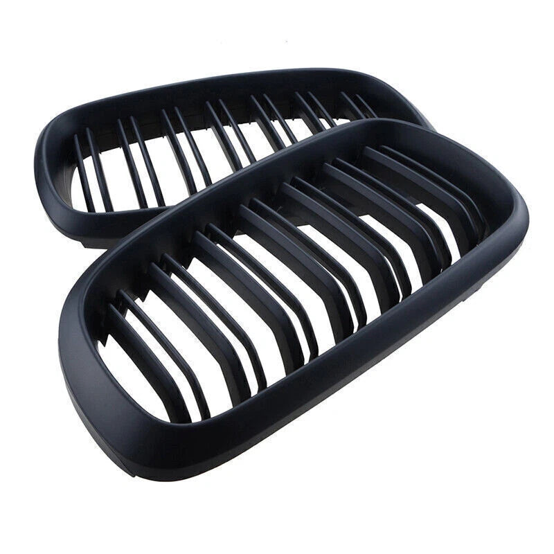 Front Kidney Grille for BMW X5 X6 F15 F16 2014-2018 2 x Matte Black Grills