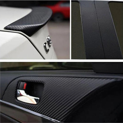 3D Waterproof Carbon-Fiber Vinyl Car Wrap Sheet Roll Film Sticker Decal Paper