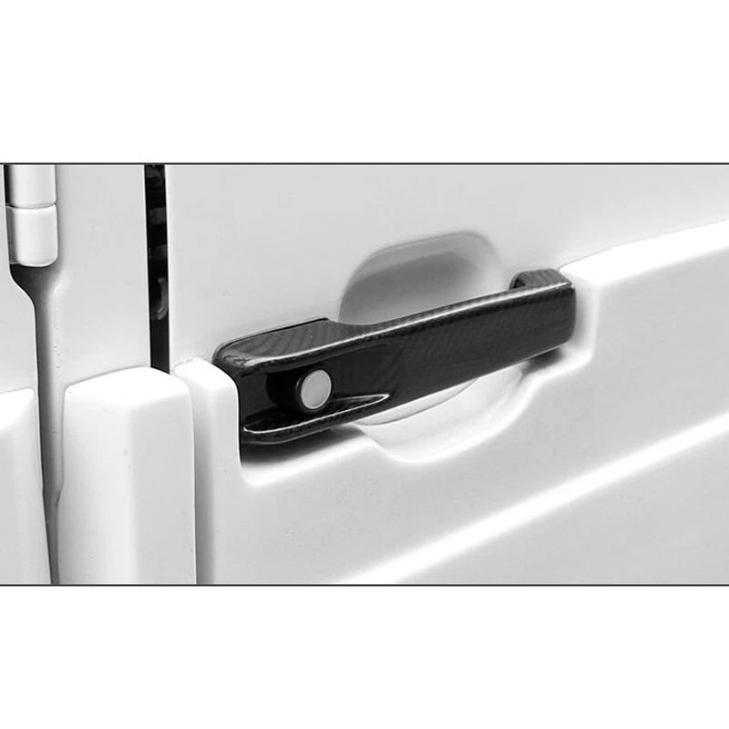 5pcs Real Carbon Fiber Door Handle Cover Trim For Benz G-Class G500 G350 2010+