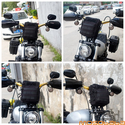 Universal Motorcycle T-bar Handlebar Bag Waterproof for Harley