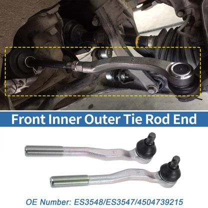 2 x Front Outer Tie Rod End Links for Toyota 4Runner (1996–2002)