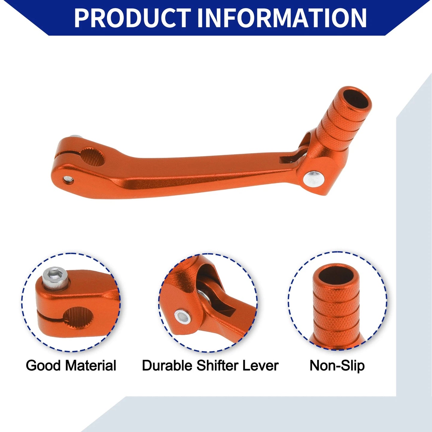 Folding Shifter Lever for Honda CRF150F 2003-2017 Orange