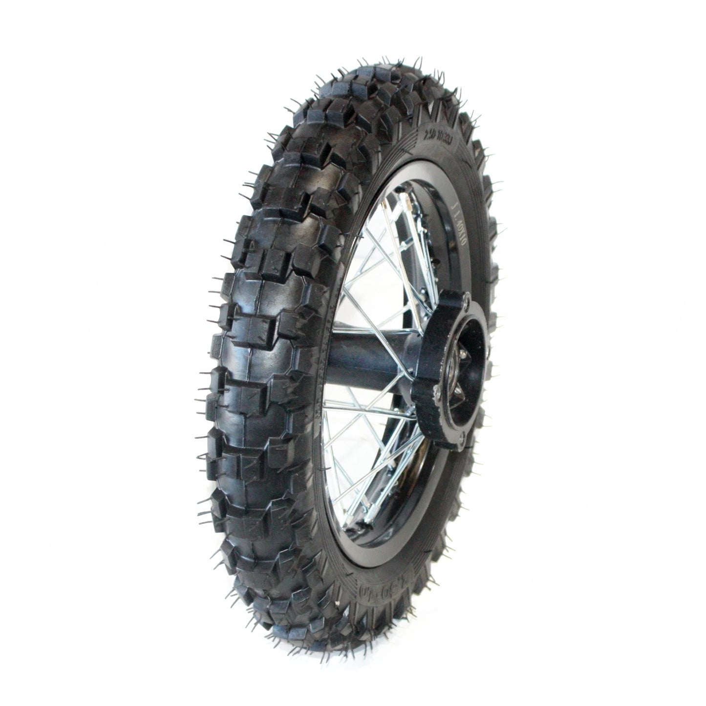 10" Black Rear Wheel Rim & Knobby Tire for PIT PRO Dirt Bike
